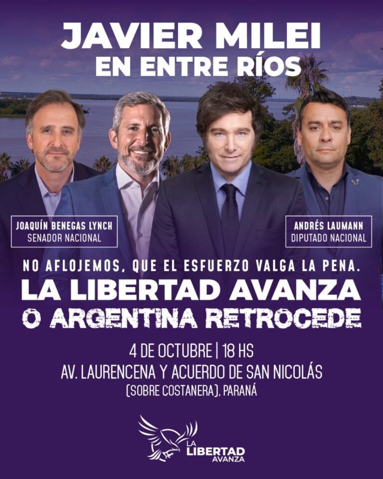 Frigerio espera a Milei en Paraná: “Lo vamos a recibir muy bien”