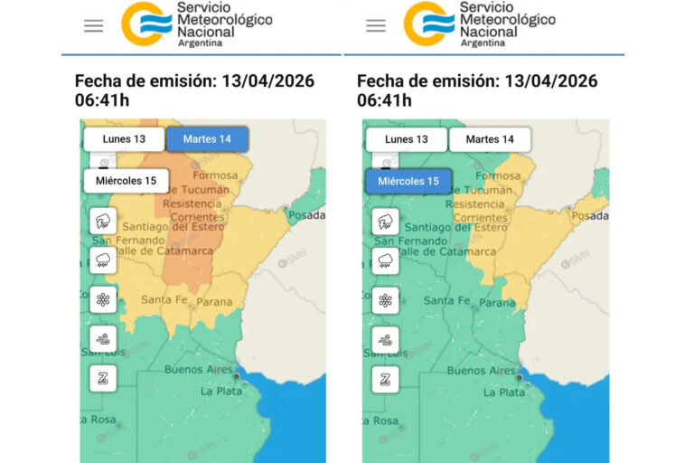 Emitieron una alerta amarilla por tormentas para este martes y miércoles en Entre Ríos