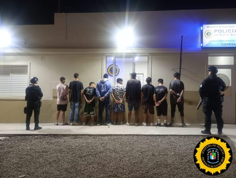 Paraná: 9 demorados y 4 armas secuestradas tras un operativo en barrio El Pozo