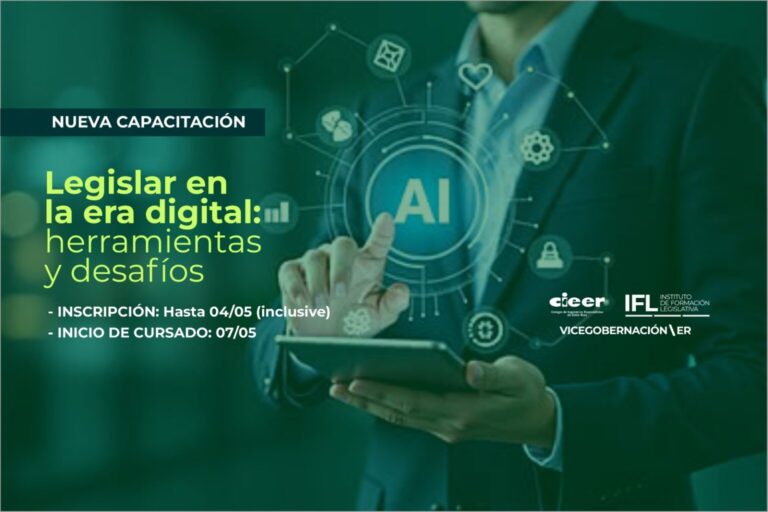 “Legislar en la Era Digital: herramientas y desafíos”, es la nueva capacitación de la Vicegobernación