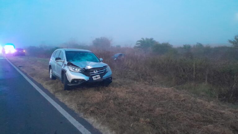 Fatal accidente en Ruta 32: murió un hombre que pedía ayuda tras despistarse en medio de la niebla