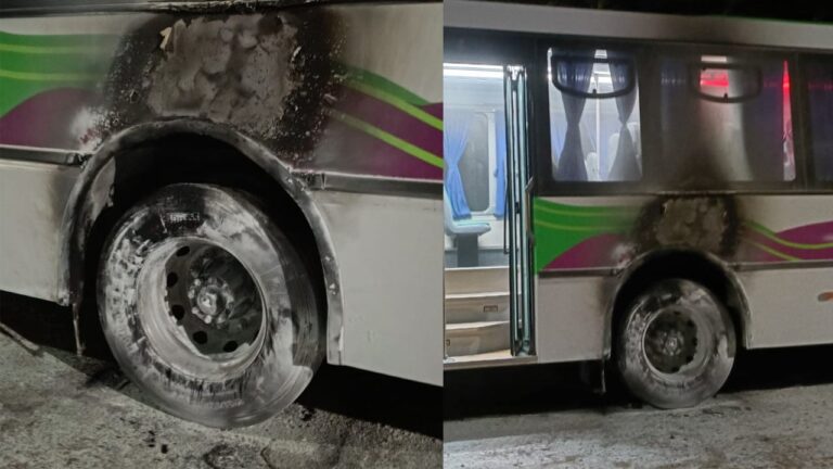 Se conocieron detalles del incendio a un colectivo en Paraná: sospechan de una bomba molotov