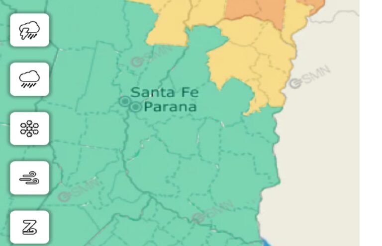 Emitieron alerta amarilla por tormentas para el norte de la provincia
