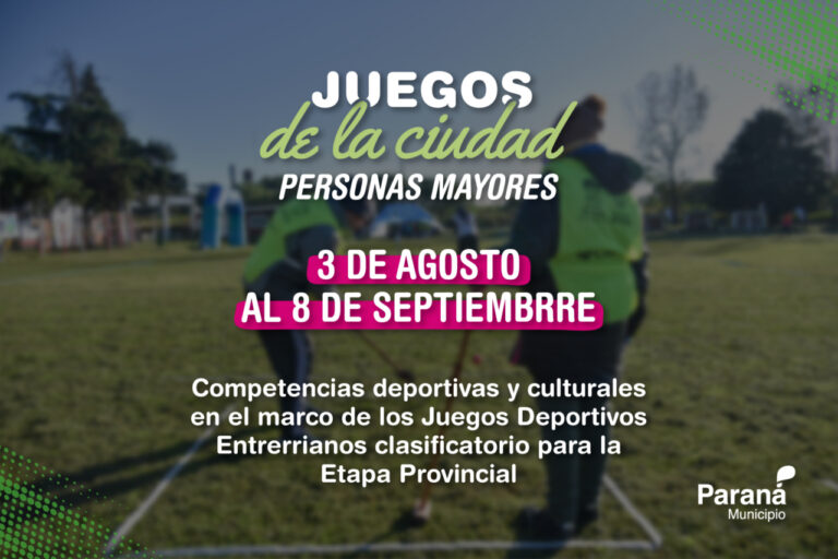 Lanzan los Juegos de la Ciudad para Personas Mayores