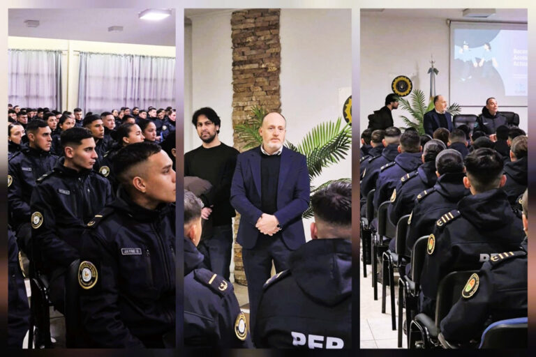 Realizan una capacitación en salud mental para cadetes de policía