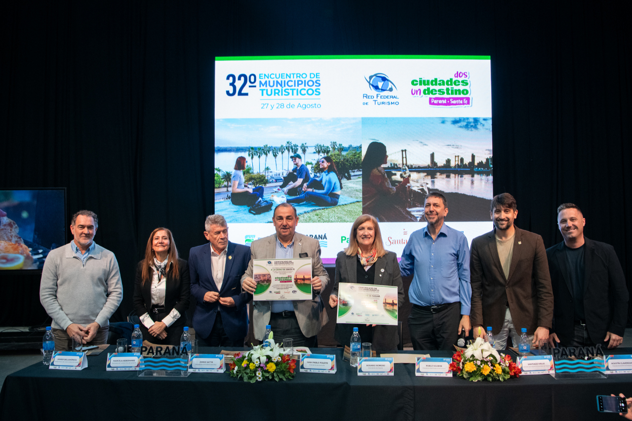 Paraná y Santa Fe son sede del 32° Encuentro de Municipios Turísticos