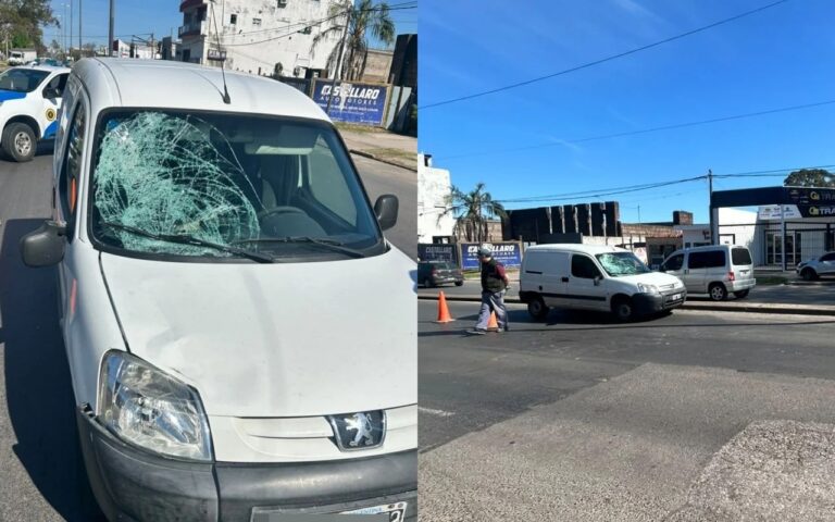 Peatón fue atropellado en calle Almafuerte y terminó hospitalizado